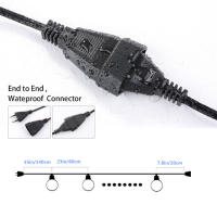 Luces De Cadena LED Globales Para Exteriores Con Bombillas De Plástico Impermeables Para Patio Jardín Trasero Y Porche 220V Con Enchufe De EU - details 4