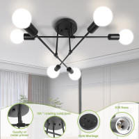 Lámpara Colgante LED Moderna Para Decoración De Hogar Iluminación Para Dormitorio Comedor Sala De Estar Lámpara De Techo Simple - details 3