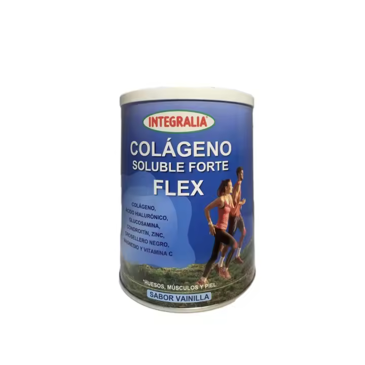 Colágeno soluble forte flex. Sabor vainilla, 300gr.  " Integralia"Salud de huesos, articulaciones, cartílago y piel. - 1