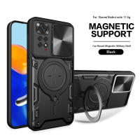 Funda Protectora Magnética Magsafe Para Xiaomi Redmi Note 11 pro 11E pro Con Anillo Metálico Y Protección De Cámara Cubierta Hybrída Para Note 11s 11A - details 10