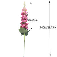 Hiedra De Azafrán Artificial Larga 75cm Delicioso Delfín Silken Falso Flor Para Decoración De Boda Hogar Jardín Fleurs Artificielles - details 1