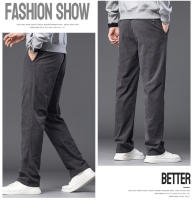 Pantalones De Corduroy Recto Para Hombre En Caqui Negro Gris Con Cintura Elástica Estilo Casual Suave Y Elástico Talla Baggy - details 13