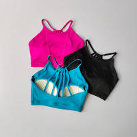 Sudadera Deportiva Para Mujer Con Almohadillas Fijas Alta Intensidad Running Yoga Secado Rápido Chaleco De Fitness Vestido De Gimnasio - details 9