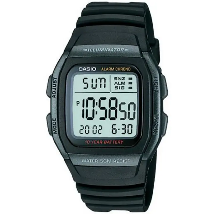 Casio W-96h-1bv Youth Reloj Para Para Hombre Color Negro - 1