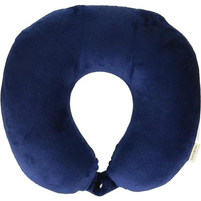 STARLEY-Almohada de Viaje para Cuello, Cojin de Apoyo para el Cuello de Espuma Viscoelástica, Almohada Ortopédica Cervical, Almohada de Espuma Suave con Memoria para uso en Coche, Avión y Hogar,COLOR ALEATORIO - 1