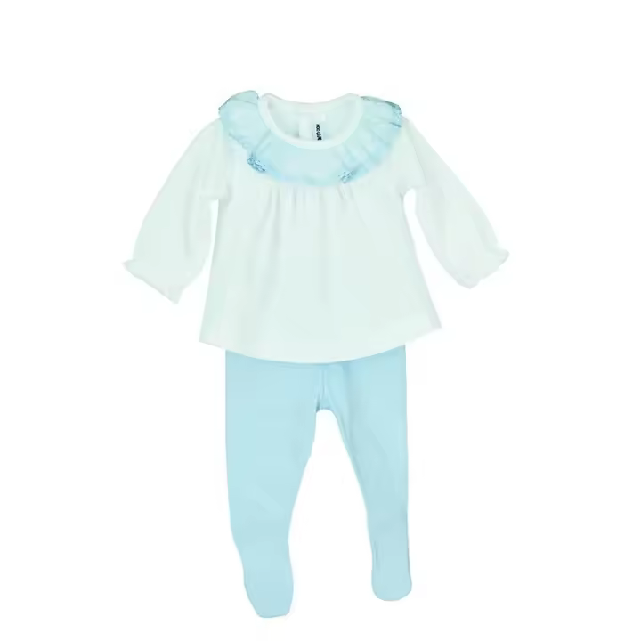 Conjunto bebé 2 piezas: jubon y polaina Bávaro Calamaro Baby - 1