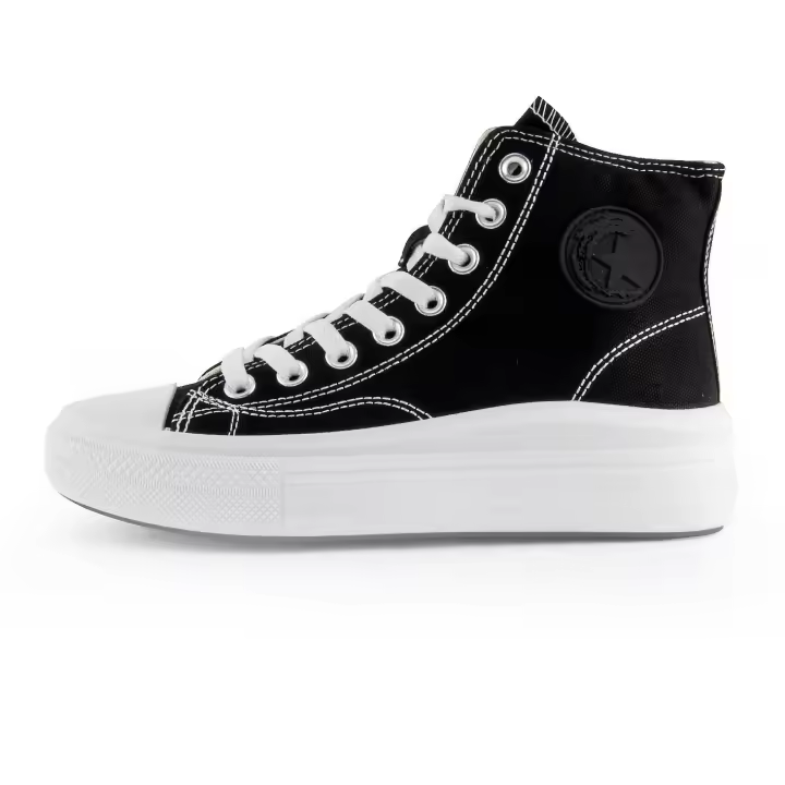 ANDY-Z  AZ1007 Zapatillas de lona alta para  mujer.  plataforma suela - 1