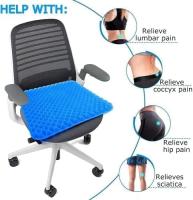 Cojín de Gel Multifuncional para Silla de Oficina, Asiento para coxis ortopedico, Apoyo Transpirable con Funda Antideslizante, Ideal para Coche, Oficina y Silla Ruedas - details 6