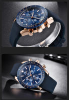 Reloj Deportivo Casual BENYAR Para Hombre Lujo Impermeable Cuarzo Cuero Militar Cronógrafo Reloj De Pulsera Top Marca - details 13