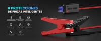 Arrancador de Coches 3000A, 12V Arrancador de Baterias de Coches (para 5.5L Disésel o 7.0L Gas), Jump Starter con 2.5 Inch Pantalla LCD, Clips de Seguridad Inteligentes, Luz LED - details 5