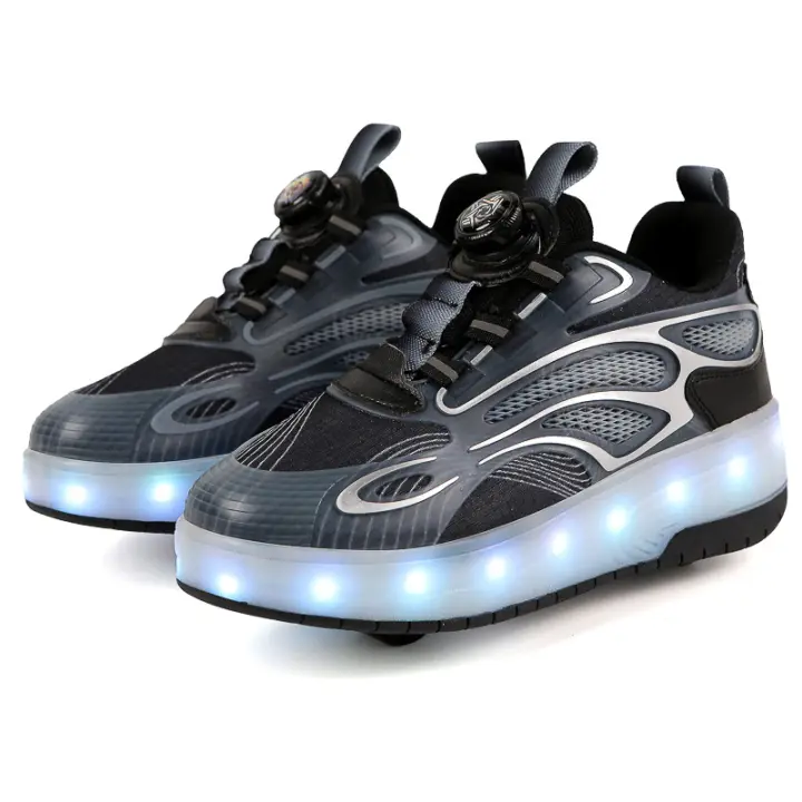 Zapatos de patinaje sobre ruedas para niños, zapatos de patinaje sobre ruedas de cuatro ruedas, patines invisibles para estudiantes, zapatos automáticos para caminar para adultos - 1