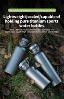 Botella De Agua De Titanio 600ml 750ml Para Camping Al Aire Libre Ciclismo Senderismo Deportes Turismo Suministros De Camping - details 0