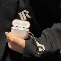 Funda Transparente De Color Sencillo Para AirPods 1 O 2 3 4 pro 2 Cubierta Protectora Para Auriculares Material De Plástico - details 8