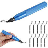 Kit De Herramientas De Desburde Para Madera Y Plástico Herramienta Manual Multifuncional Para Eliminar Arrugas Y Borde Arte Hecho a Mano Costura Toorise - details 1