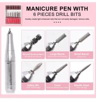 Máquina De Uñas Eléctrica Profesional 45000RPM Para Esmalte De Gel Y Manicura Portátil Recargable Herramienta De Archivo De Uñas - details 6