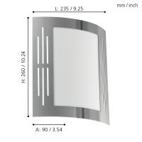Eglo - Aplique de pared para exterior City - details 2