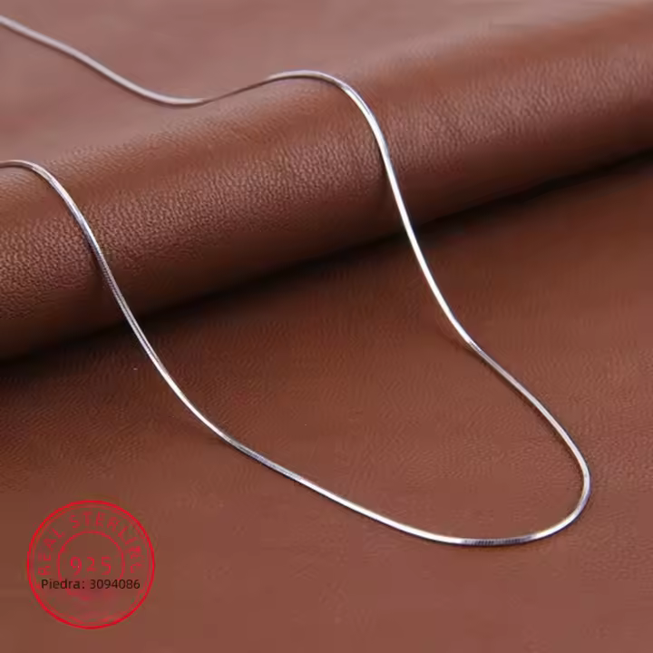 Collar De Cadena Serpiente De Alta Calidad En Color Plata Para Dama Joyería Moda Venta Al Por Mayor Regalo Ideal Para Fiestas - 1
