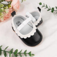 Zapatos De Primera Caminata Para Niñas Meckior Cuero PU Suela De Goma Antideslizante Suave Para Recién Nacidos Y Bebés 0-18M Cierre Elástico Estilo Casual - details 14