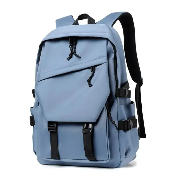 Mochipa impermeable de poliéster para hombre, Morral sencillo de 15 pulgadas, de Color sólido, a la moda, Para El Orden de Estudio y Pareja - 1