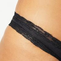 Iris & Lilly Tanga de Tira Talla 44 en Algodón y Encaje Mujer, Pack de 5ud. Lencería intima de alta calidad. Distribuido por Distrilocu - details 3