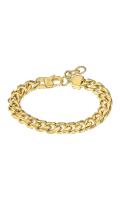 Pulsera Hombre Eslabones Grandes Dorados de Acero Lotus Style - details 1