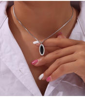 Collar De Acero Inoxidable Con Colgante De Ojo De Tigre Para Hombres Y Mujeres Resistente Al Agua Cadena De Cuello Para Parejas Joyería Moda Para Fiestas - details 10
