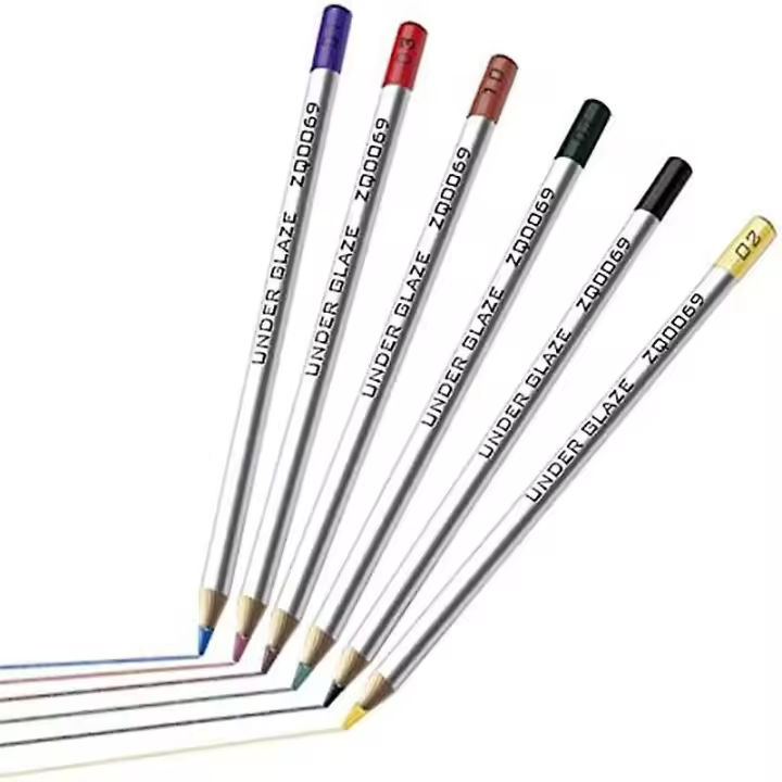 6Pcs Underglaze Lápices, Lápices Underglaze para cerámica, Underglaze Pencil Precision Underglaze Pen - 1