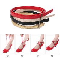 Cordones De Cuero PU Para Mujer Zapatos De Tacón Alto Y Botas Con Hebilla Metálica Accesorios De Cuidado Del Pie - details 4
