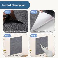 Carpetilla De Rascado Para Gatos Con Adhesivo Auto-Adhesivo Protector De Muebles Antirrascas Trimmable Mat De Rascado Para Gatos - details 4