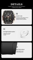 Reloj De Pulsera De Cuarzo LIGE Para Hombre Marca Top Lujo Deportivo Militar Casual Con Cronógrafo Y Resistencia Al Agua - details 4