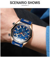 Reloj De Pulsera De Lujo LIGE Para Hombre Cuarzo Deportivo Resistente Al Agua Con Correa De Silicona Y Función Cronógrafo - details 7