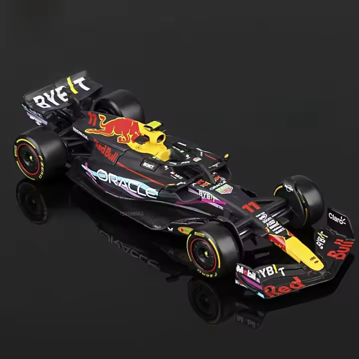 Modelo De Coche De Carreras Bburago F1 RedBull Miami RB19 2023 Aleación De Metal Escala 1:43 Max Verstappen Juguete De Vehículo Die Cast - 1