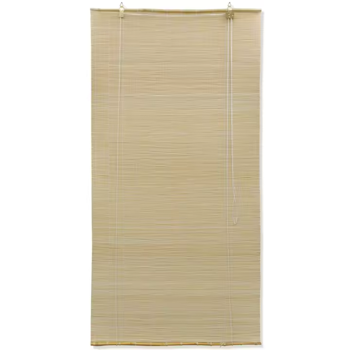 Persianas enrollables de bambú natural 120x160 cm - 1