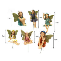 Miniatura De Ángel Fae Set De Estatuillas De Resina Para Jardín Accesorio De Paisaje DIY Figura De Fae Para Decoración Del Hogar - details 1