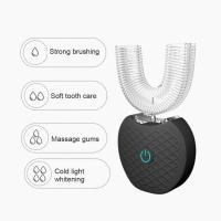 Cepillo de dientes automático en forma de U, cepillo de dientes para adultos de 360° - Cepillo de dientes automático ultrasónico en forma de U para blanqueamiento dental - details 1
