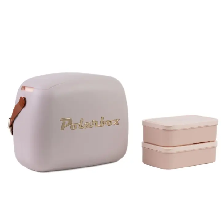 Nevera CoolerBag 6L Perla Gold con Asa Marrón Polarbox - 1