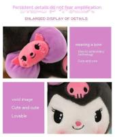 Muñeco De Peluche Sanrio Kuromi 40/50cm Kawaii My Melody Cinnamoroll Juguete Suave De Animales Para Decoración De Habitación De Niños Figura De Anime Almohada - details 15