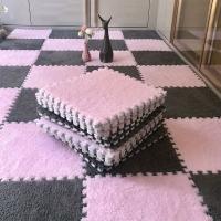 16PCS Alfombra De Piso Interconectada De Espuma De Peluche 30x30cm Alfombra De Moda Suave Para El Hogar Alfombras De Área Cuadradas - details 19