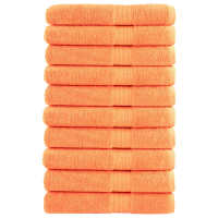 vidaXL Toallas premium 10 uds 100% algodón 100x200 cm 600 gsm Color Morado,  orange,  Negro y mas - details 1