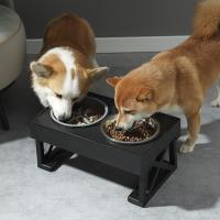 Comedero elevado para perros - Comedero doble - Comedero lento de acero inoxidable para perros altos con soporte elevado - details 0
