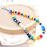 Go2bohoDiy Collar De Bola De Letras De Amor Y Sonrisa Accesorio De Joyería Lindo Cadena De Teléfono Para Fiesta Casual/Sporty Compatible Con Todas - details 8