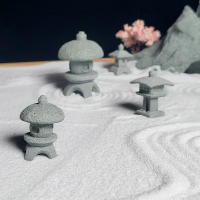 Mini Gáyabo Retro Lantejuelas Chinas Estatua De Mini Pagoda Decoración De Piedra Adorno Arquitectónico Para El Hogar Y Jardín - details 4