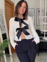 Blusa Larga De Manga Con Lentejuelas Para Mujer Estilo Europeo Y Americano Para Fiestas Y Banquetes Primavera/Otoño - details 10