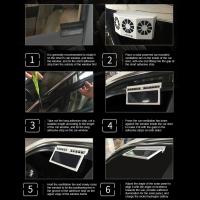 Ventilador De Escape Para Coche Recargable Por USB Y Solar Circulación De Aire Enfriamiento Y Disipación De Calor Alta Potencia 2/3 Ventilador De Ventilación Frontal - details 8