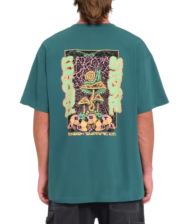 Camiseta de manga corta Volcom Mindoor - Evergreen - 1