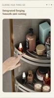 Estante De Esquina Para Baño Montado En La Pared Diseño Hueco Organizador De Ducha Con Tres Niveles No Perforado Capacidad De Soporte Fuerte Estilo INS Ventilación Y Drenaje - details 2