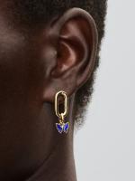 Pandora - Charm Colgante Mini de Mariposa Azul-Baño de Oro de 14K - details 2
