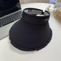 Sombrero De Verano En Seda Helada Para Mujer Con Alas Grandes Y Encaje Protección Solar Transpirable Y UV Resistente - details 5