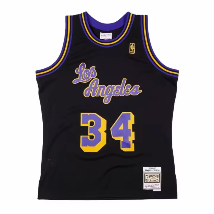 Camiseta Shaquille O´Neal Lakers NBA Reload Swingman Negra de Mitchell and Ness. - 1