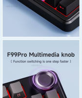 AULA F99 pro Teclado Mecánico RGB Bluetooth 2.4G Wireless Gasket 3-Modo Hot Plug PBT 8000mah Personalizable Para Gaming - details 4